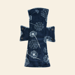 Navy Dandelion Minky Night/Postpartum Pad