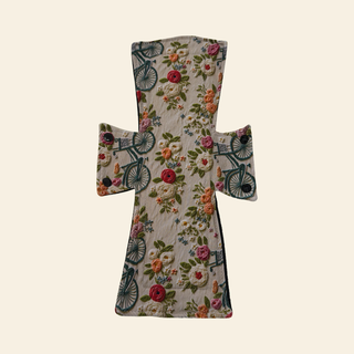 Embroidered Bikes & Flowers Jersey Single Night Pad