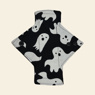 Flannel Glowing Ghosts Cotton Single Pantyliner