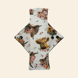 Highland Cows Cotton Single Heavy Flow Day Pad