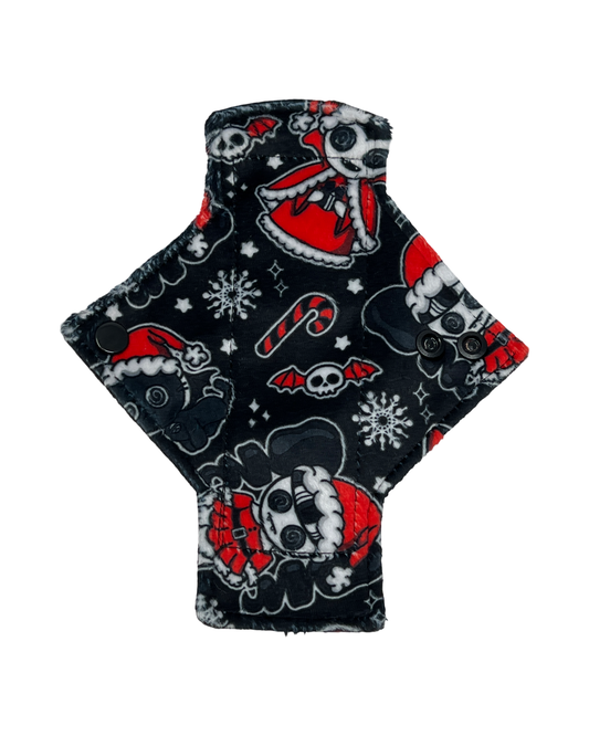 Gothic Christmas Minky Single Pantyliner