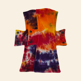 Tie Dye Bamboo Night/Postpartum Pads x2