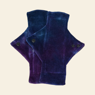 Tie Dye Bamboo Heavy Flow Day Pads x2