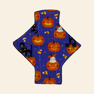Purple Pumpkins Cotton Single Pantyliner