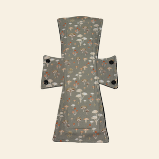 Grey Mushrooms Cotton Single Night/Postpartum Pad