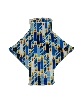 Hanukkah Candles Minky Single Pantyliner