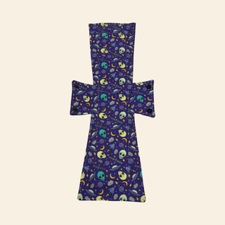 Purple Aliens Cotton Single Super Night/Postpartum Pad 16.5"