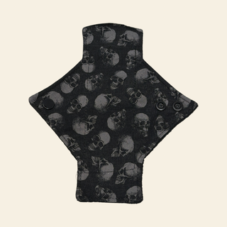 Sketchy Skulls Cotton Single Pantyliner