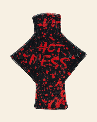 Bloody Hot Mess Minky Single Light Flow Day Pad