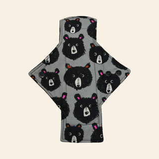 Black Bears Cotton Single Heavy Flow Day Pad