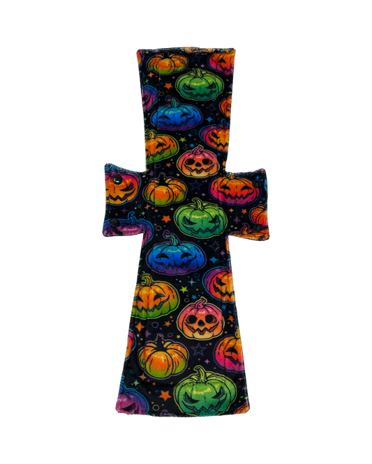 Neon Pumpkins Minky Single Super Night/Postpartum Pad 16.5"