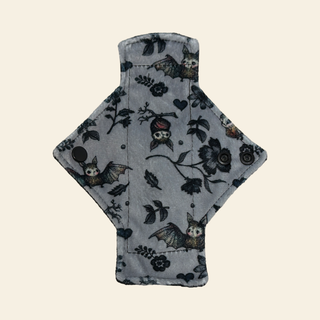 Grey Bats Minky Single Pantyliner - Tree Hugger Cloth Pads