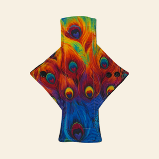 Peacock Cotton Single Light Flow Day Pad - Tree Hugger Cloth Pads