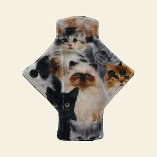 Kittens Minky Single Pantyliner - Tree Hugger Cloth Pads