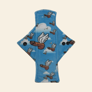 Flying Pens Minky Single Heavy Flow Day Pad - Tree Hugger Cloth Pads