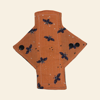 Orange Bats Cotton Single Pantyliner