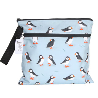 Colibri Puffins Dual Pocket Square Wet Bag