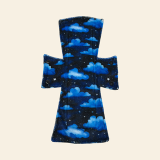 Blue Clouds Minky Single Night/Postpartum Pad - Tree Hugger Cloth Pads