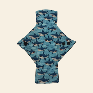 Daddy Shark Cotton Single Light Flow Day Pad - Tree Hugger Cloth Pads