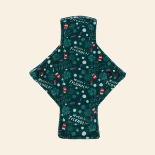 Holiday Headache Minky Single Heavy Flow Day Pad - Tree Hugger Cloth Pads