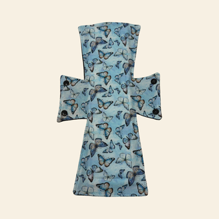 Blue Butterflies Cotton Single Night/Postpartum Pad