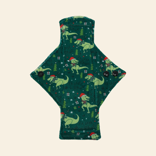 Santa Dinos Minky Single Heavy Flow Day Pad