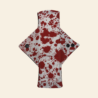 White Spatter Cotton Single Heavy Flow Day Pad