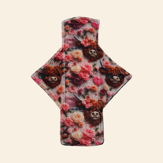 Highland Cow Minky Single Heavy Flow Day Pad