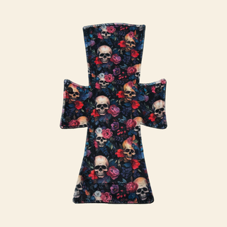 Goth Skulls Minky Single Night/Postpartum Pad