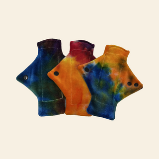 Tie Dye Bamboo Pantyliners x3