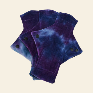 Tie Dye Bamboo Heavy Flow Day Pads x3