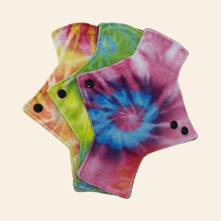 Tie Dye Minky Light Flow Day Pads - Tree Hugger Cloth Pads