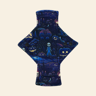 Halloween Blues Minky Single Heavy Flow Day Pad