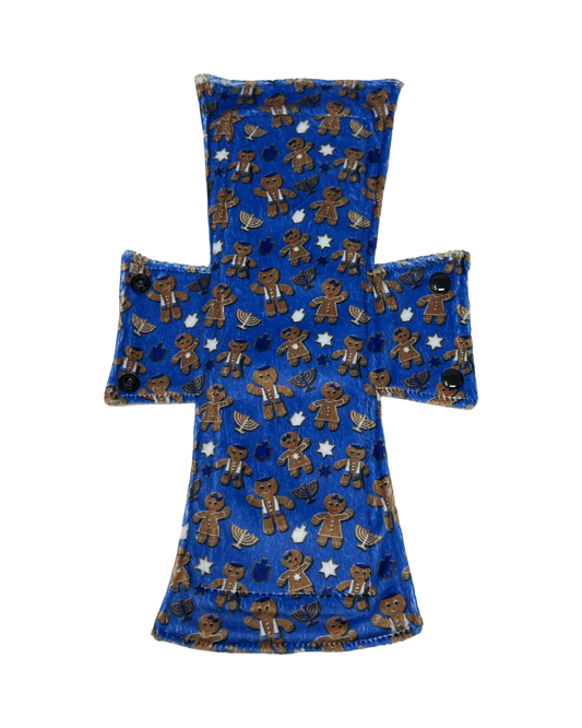 Hanukkah Gingerbread Minky Single Night/Postpartum Pad