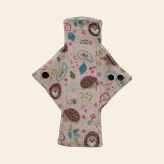 Pink Hedgehog Minky Single Heavy Flow Day Pad