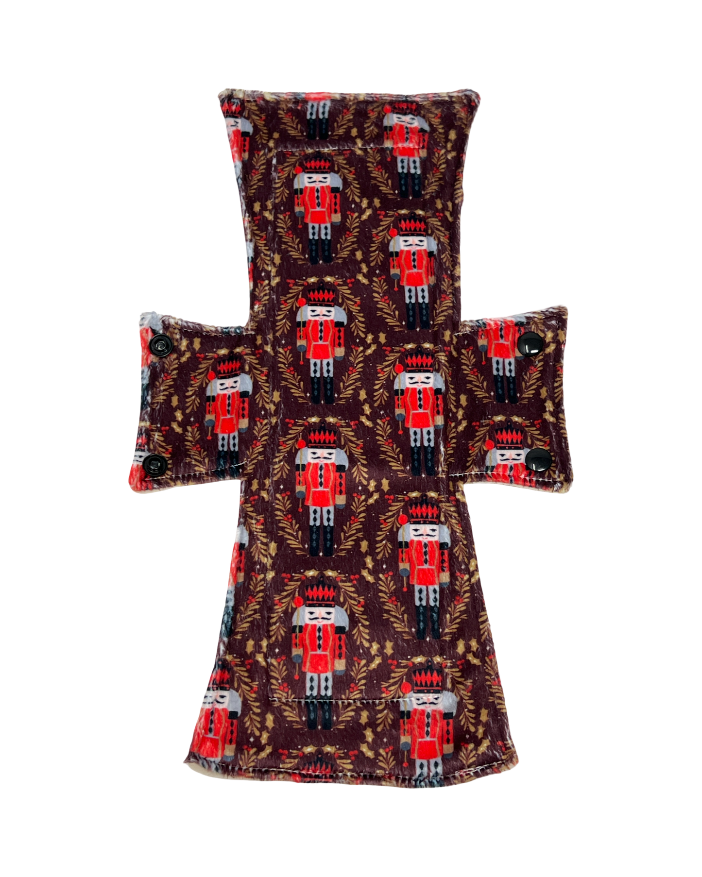 Brown Nutcracker Minky Single Night/Postpartum Pad