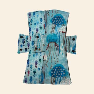 Underwater Dream Cotton Night/Postpartum Pad Set - Tree Hugger Cloth Pads