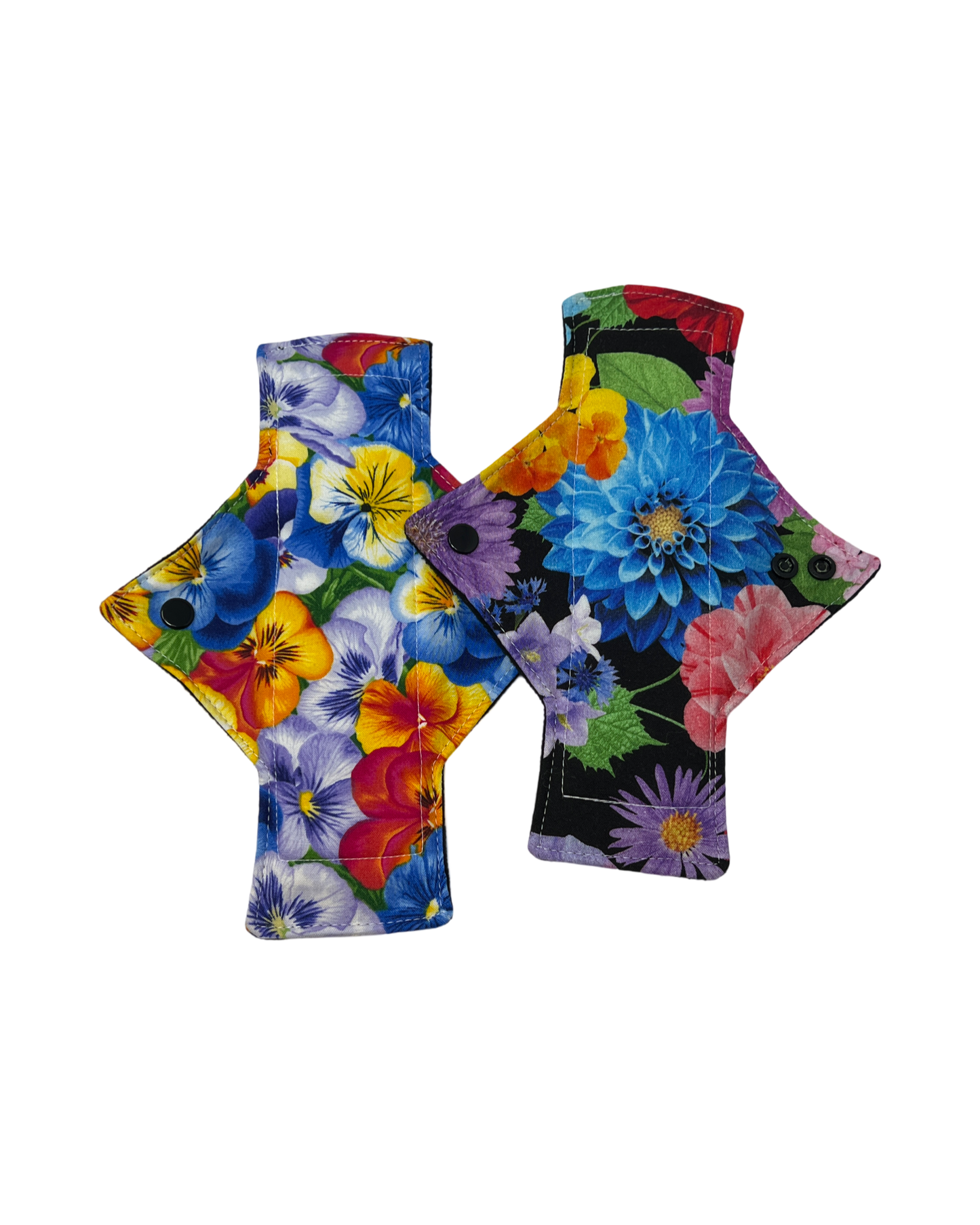 Bright Flowers Cotton Heavy Flow Day Pad Set