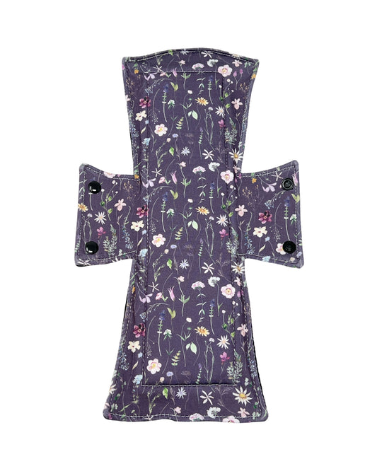 Plum Wildflowers Jersey Single Night Pad