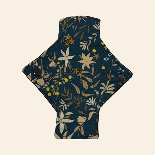 Teal Fields Cotton Single Pantyliner