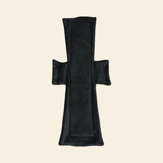 Black Bamboo Single Super Night/Postpartum Pad 16.5" - Tree Hugger Cloth Pads