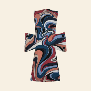 Peach Swirl Jersey Single Night Pad