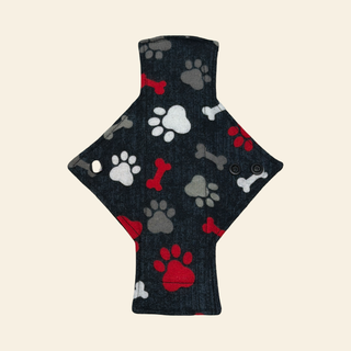 Flannel Paw Print Cotton Single Heavy Flow Day Pad