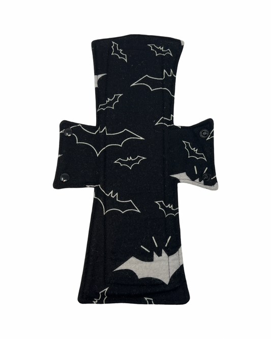 Flannel Bats Cotton Single Night/Postpartum Pad