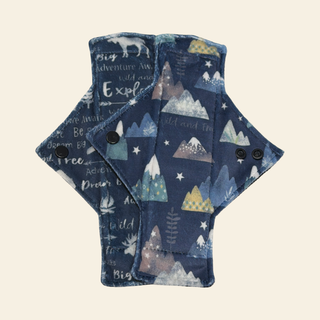 Adventure Awaits Minky Light Flow Day Pads - Tree Hugger Cloth Pads