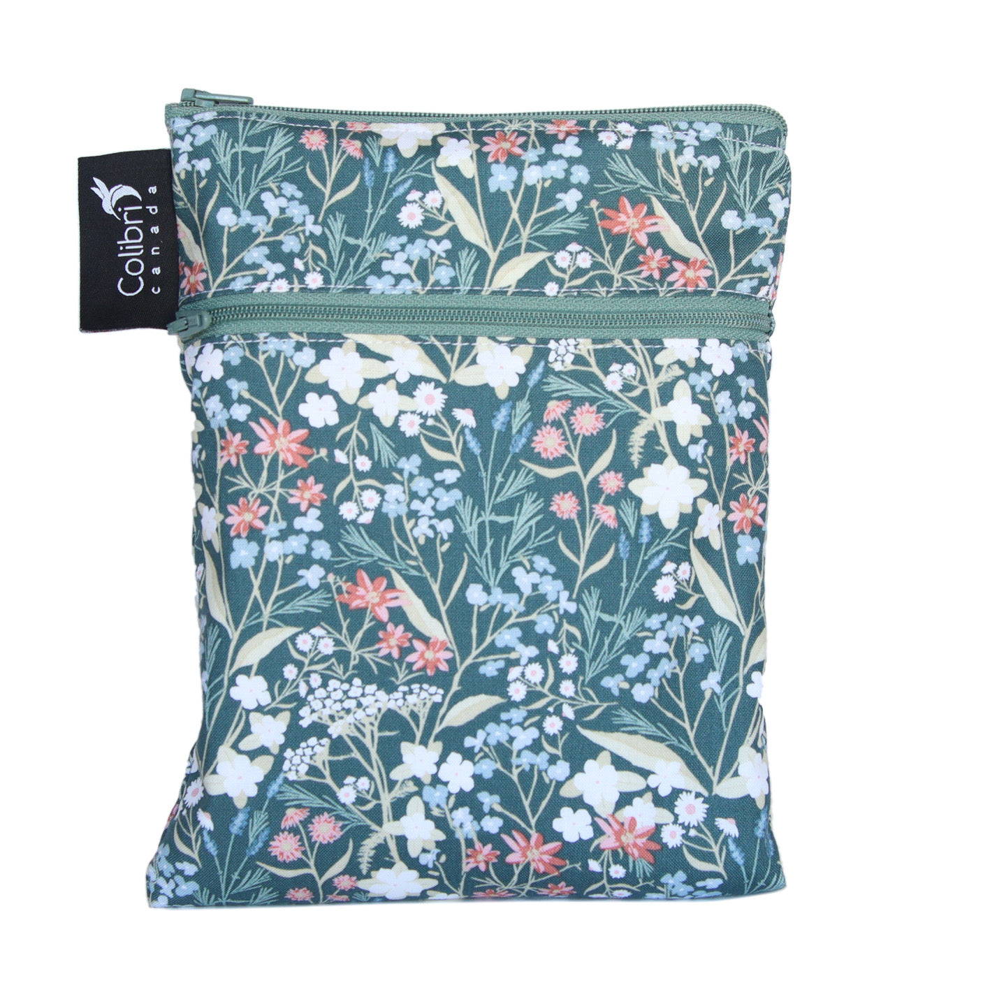 Colibri Meadow Dual Pocket Purse Sized Wet Bag – Tree Hugger Cloth Pads