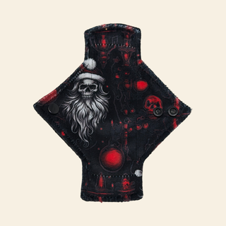 Skull Santa Minky Single Pantyliner