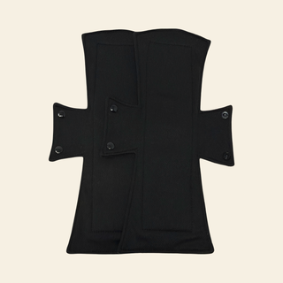 Athletic Wicking Black Night/Postpartum Pad Set (2) - Tree Hugger Cloth Pads
