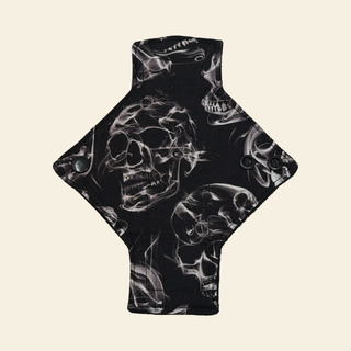 Smoke Skulls Cotton Single Pantyliner - Tree Hugger Cloth Pads