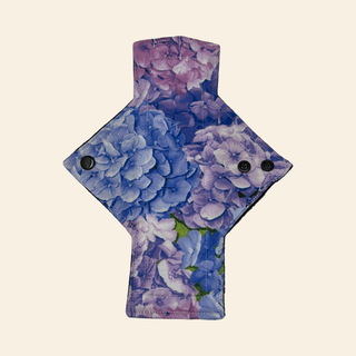 Hydrangea Cotton Single Light Flow Day Pad - Tree Hugger Cloth Pads
